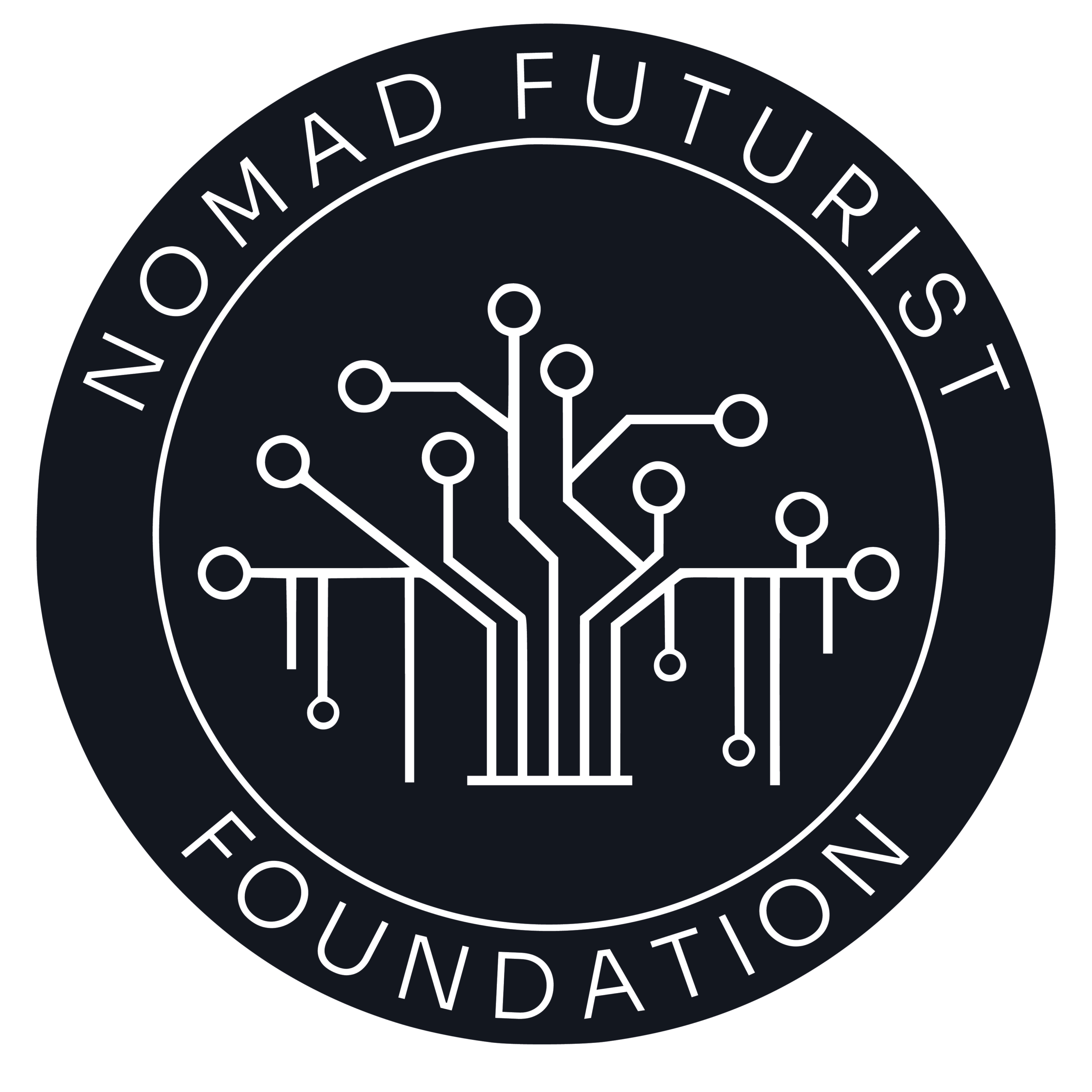 Logo for the Nomad Futurist Foundation, a media partner of Advancing Data Center EHS Operations